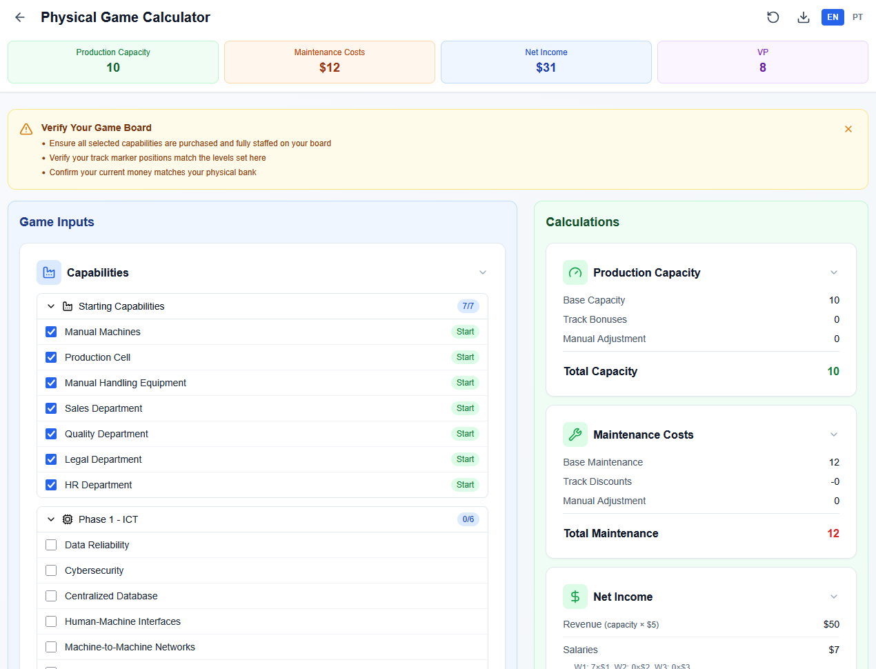 BGI4.0 Calculator